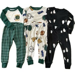 18 Months Carter’s Bundle of 3 Boy Pajama PJS long sleeve and pants set